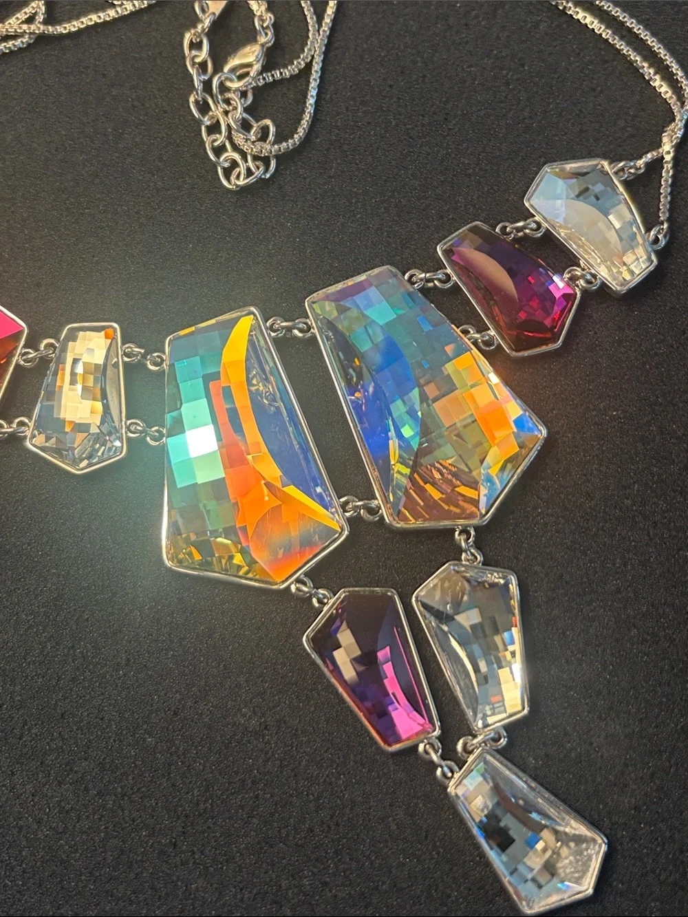Amazing Vintage Authentic Swarovski Statement necklace and earrings.